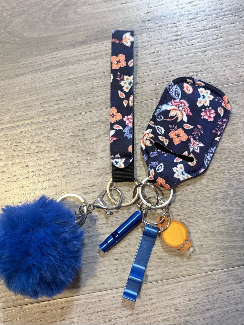 Pom Pom Keychain Wristlet